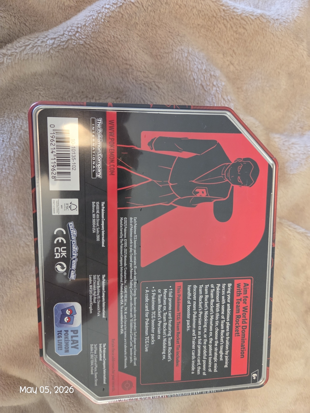 Pokémon Destined Rivals Persian Tin w/ Promo Card & Booster Packs - Picture 2 of 5